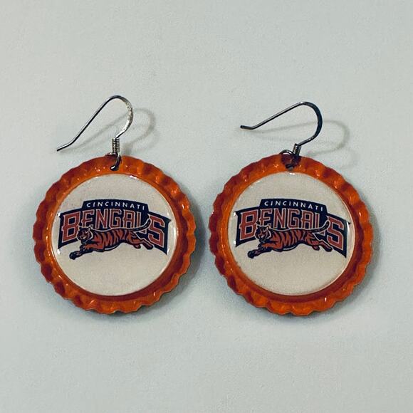 Cincinnati Bengals Tiger Earrings - Picture 1 of 1